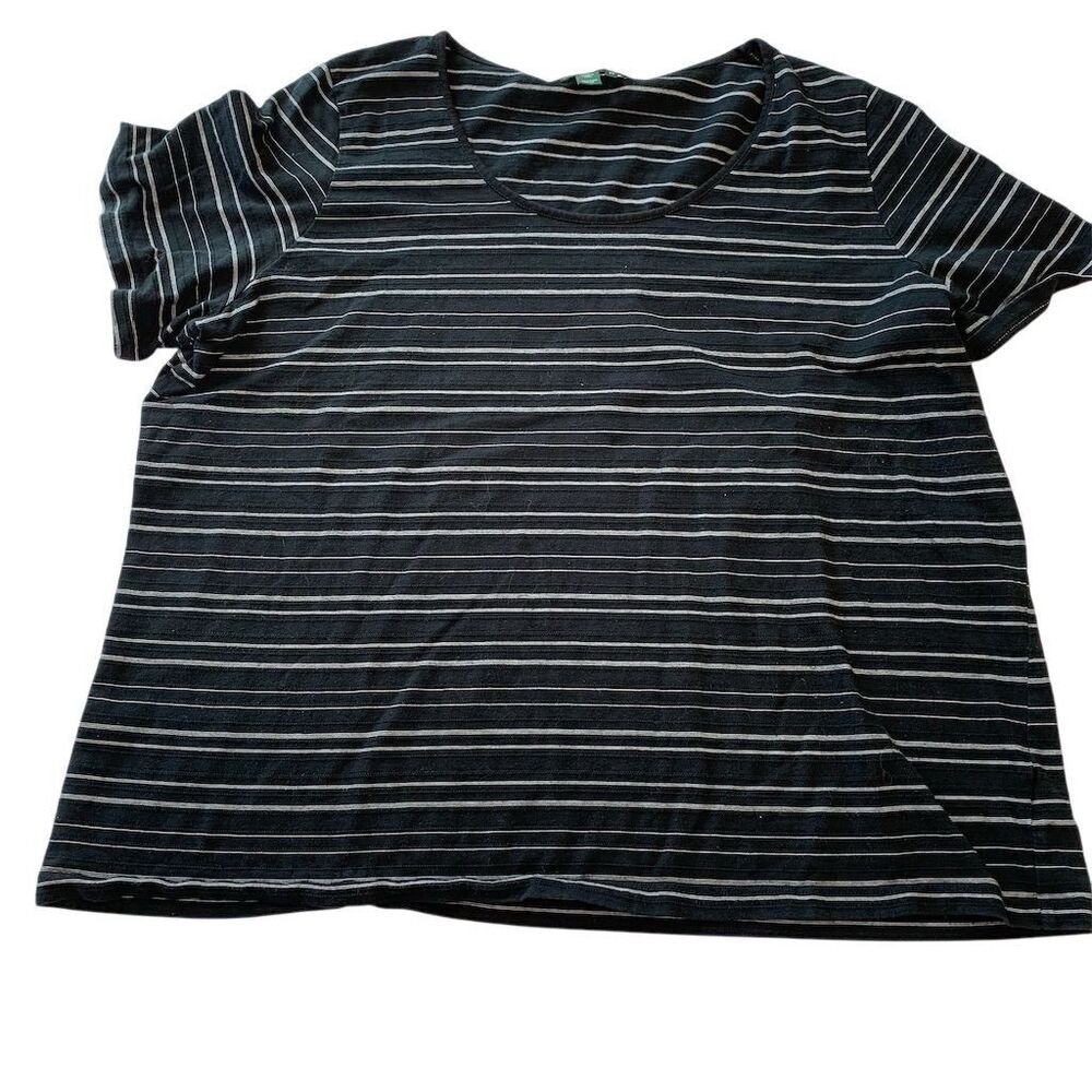 Lauren Ralph Lauren Women's‎ 3X Black & White Striped Shirt